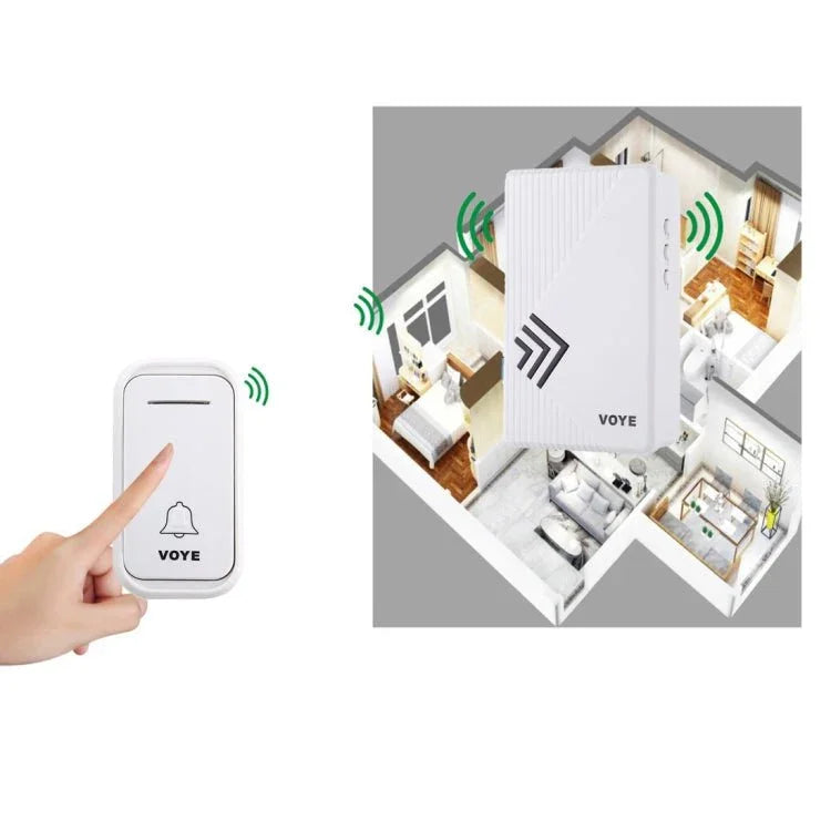 VOYE V022F Home Music Remote Control Wireless Doorbell with 38 Polyphony Sounds - Trustpick