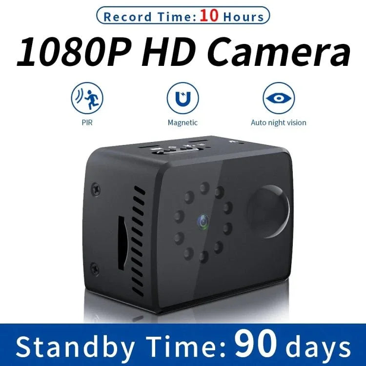 WD20 Mini 1080P HD Camcorder Night Vision PIR Motion Action Micro Camera - Trustpick