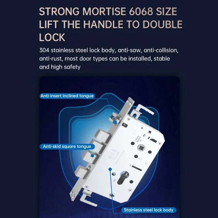 Wifi Fingerprint Lock Home Security Door Password Lock Supports APP Remote Unlocking - Trustpick